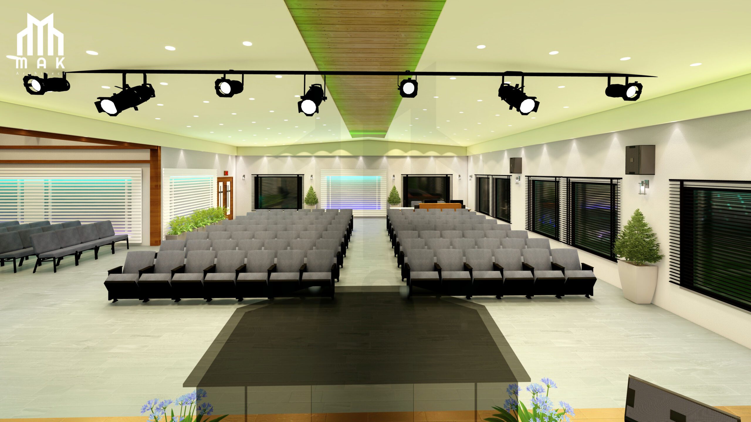 In conclusion, the MAK Architects have designed a modern interior design for a church that is a perfect balance of traditional and contemporary styles. The church features an elegant and soothing ambiance that is ideal for spiritual worship. The architecture blends with the surrounding environment, creating a welcoming and peaceful space that is perfect for worshipers to connect with their higher power. The MAK Architects have created an exceptional design that adds beauty and grace to a place that is sacred and divine.